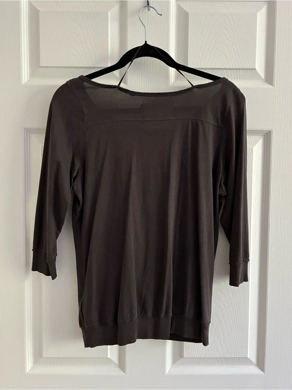 Guess Vintage Y2K 3/4 Sleeve Rhinestone Graphic Cotton Top